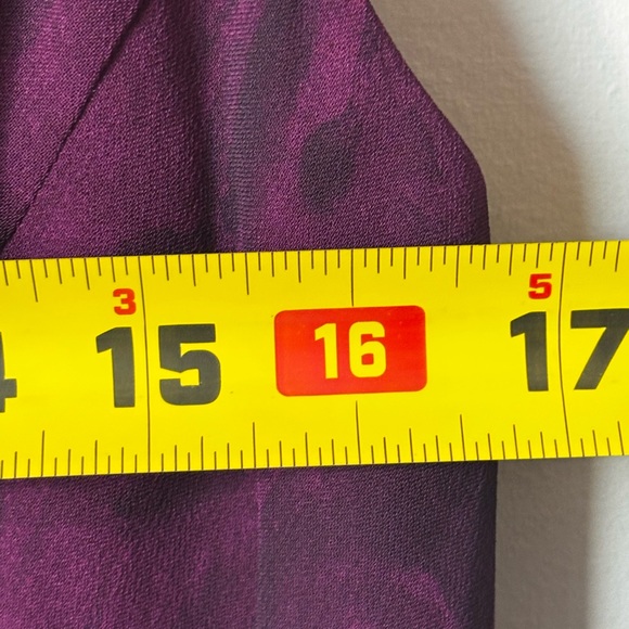 Jones New York Dress Sz 6 Purple Pink Floral Lined Sleeveless Midi Sheath Dress - Picture 8 of 9